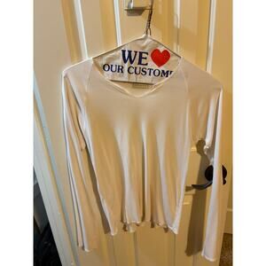 Fitigues White long sleeve shirt size L